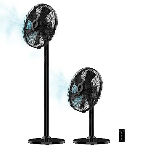 مروحة سيكوتك ستاند ومكتب 2 في 1 ذكية XL، 55 واط، أسود