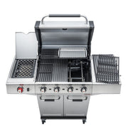 شواية غاز ستانلس ستيل ذات 4 شعلات بالإضافة إلى شعلة جانبية من Charbroil Advantage Pro TRU