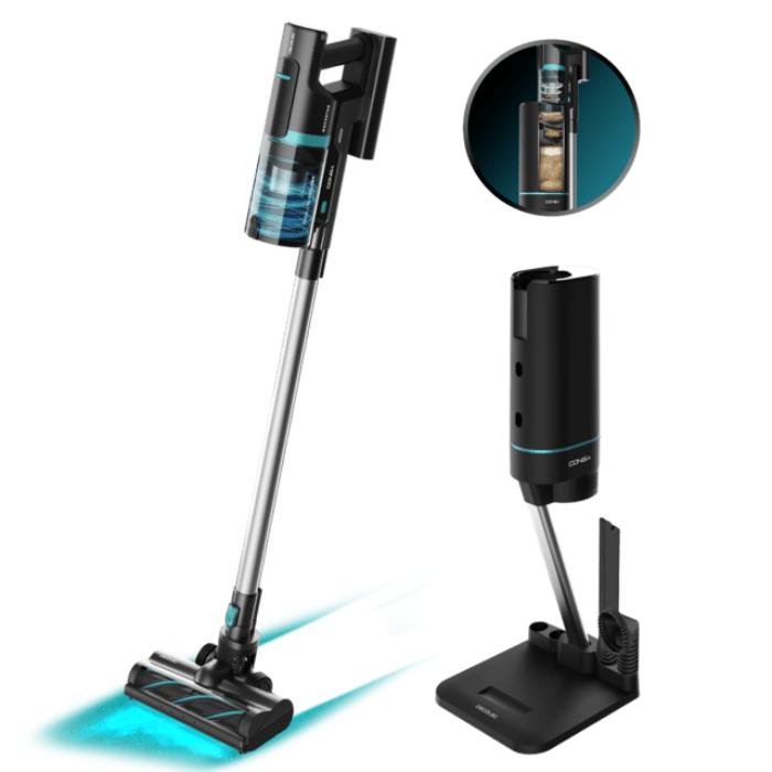 مكواة تجعيد الشعر الرقمية من سيكوتيك، طراز Rockstar 10000 Nebula Station، بقدرة 29.6 فولت، 450 واط، لمدة تصل إلى 70 دقيقة، قاعدة ذاتية التفريغ، ملحقتان + كيسان إضافيان