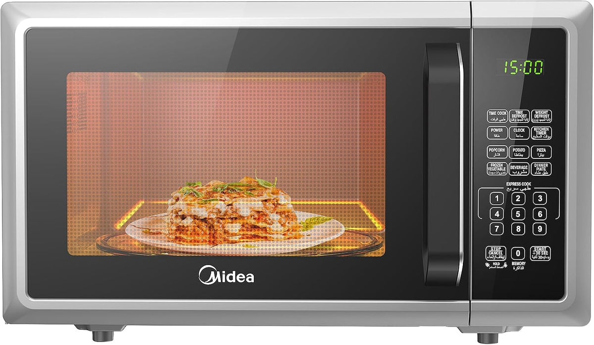 Midea 25L Countertop Microwave - Light Silver