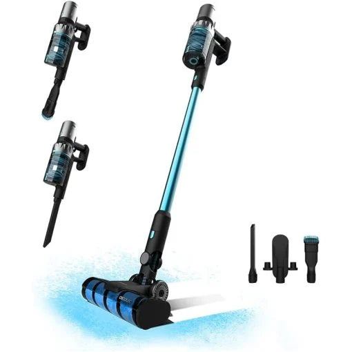 مكنسة كهربائية عمودية رقمية Cecotec Conga Rockstar 2500، بقوة 33.6 فولت، 400AW، حتى 65 دقيقة + ملحقتان