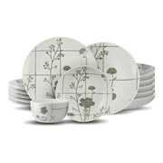 Dorsh Flora Grey Stoneware Set 24 Pcs