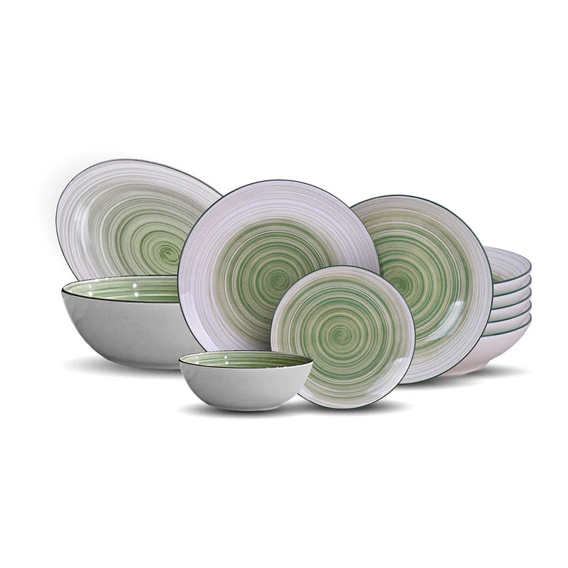 Dorsh Ripple Olive Porcelain Set 26 Pcs