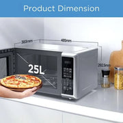 Midea 25L Countertop Microwave - Light Silver
