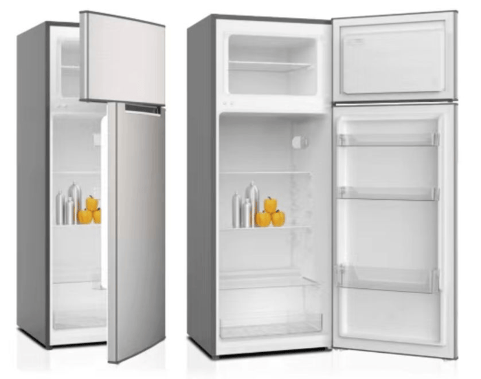 Queen Chef 206L Double-Door Refrigerator with Inverter