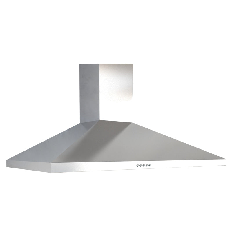 Flora 90cm Wall-Mounted Cooker Hood - Stainless Steel