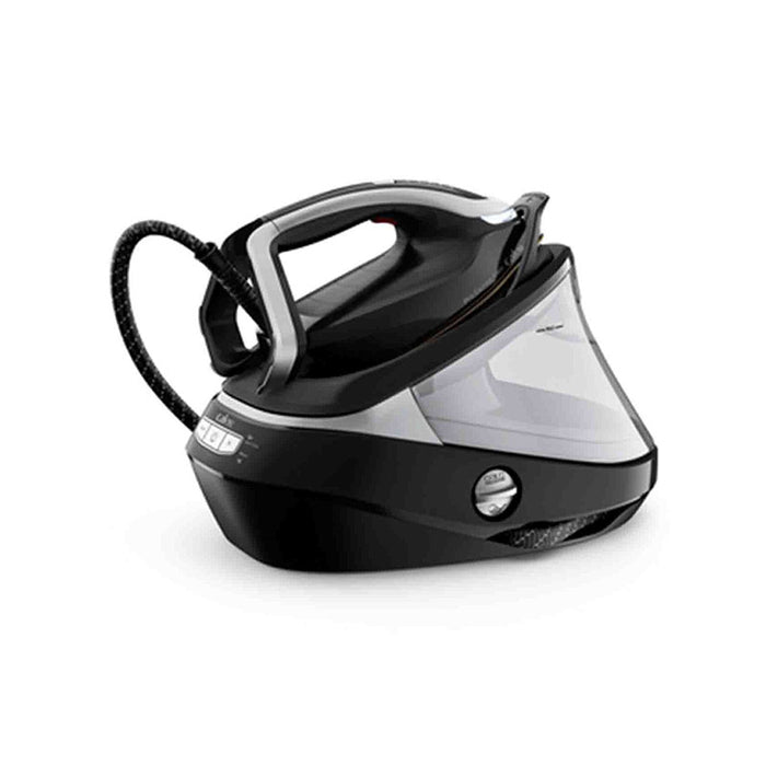 Tefal Pro Express Vision. W. 9 Bar. Min. Min. Durilium Airglide. Anti Scale. Auto Off