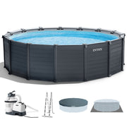 INTEX Graphite Gray Outdoor Recreation Set D4.78X1.24M