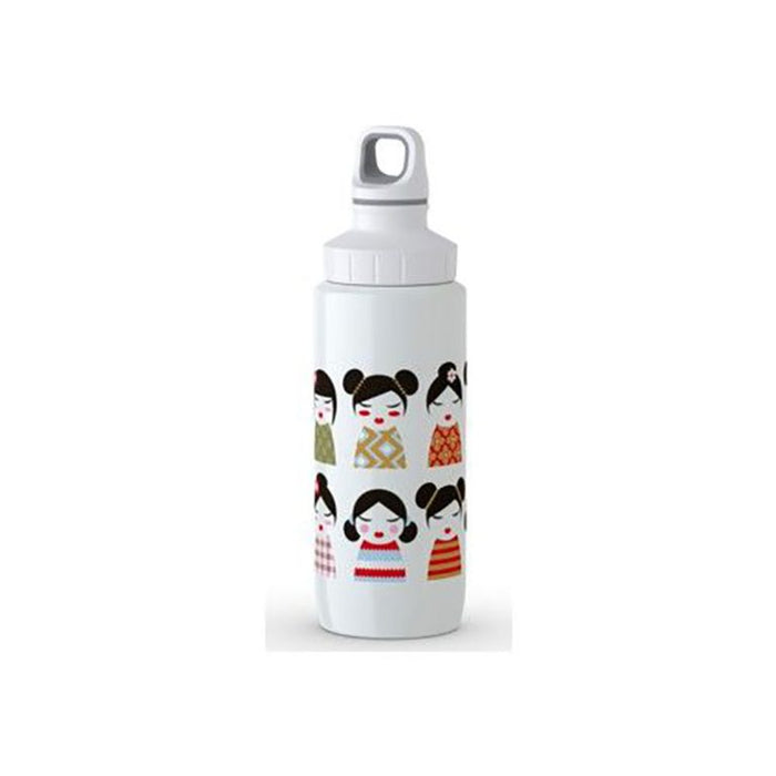 Tefal Drink2go Light Steel - ديكور غيشا أغطية أوعية شرب لولبية