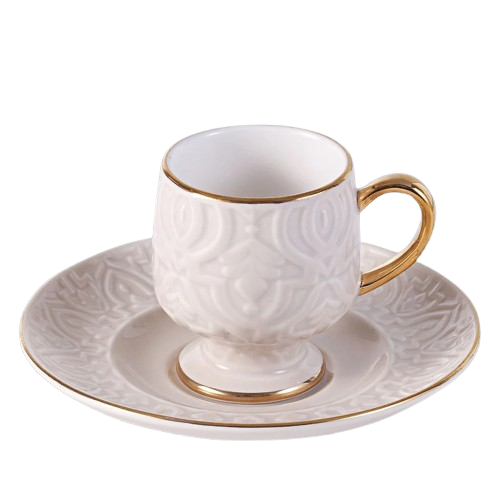 Dorsh Oriental Beige 12 Pieces Coffee Cups Set
