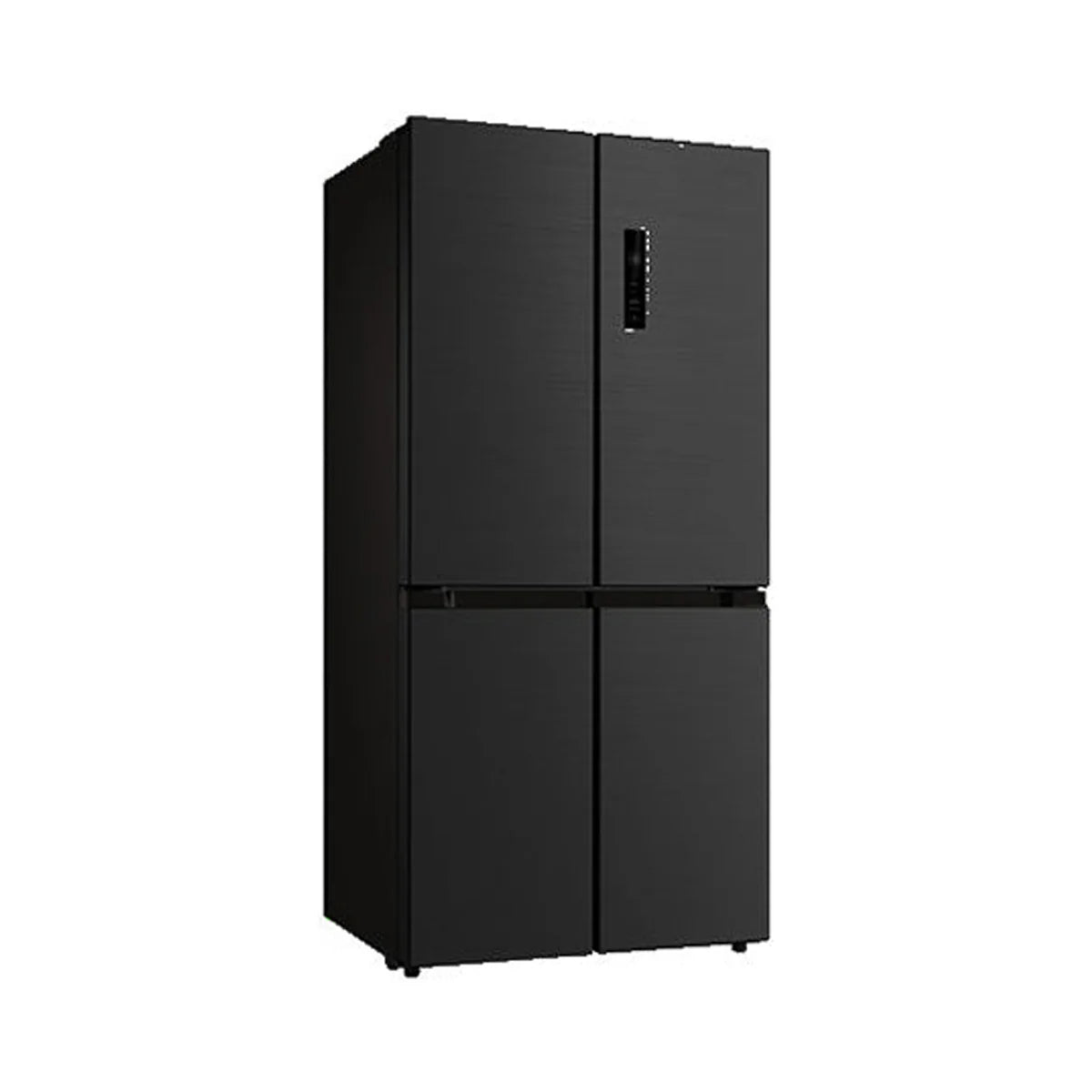 Midea 474L Four-Door Refrigerator with No Frost & Quattro Inverter - Glass Black