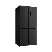 Midea 474L Four-Door Refrigerator with No Frost & Quattro Inverter - Glass Black