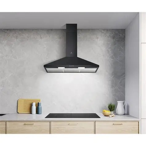 Electrolux 90cm UltimateTaste 300 Chimney Extractor Hood Black