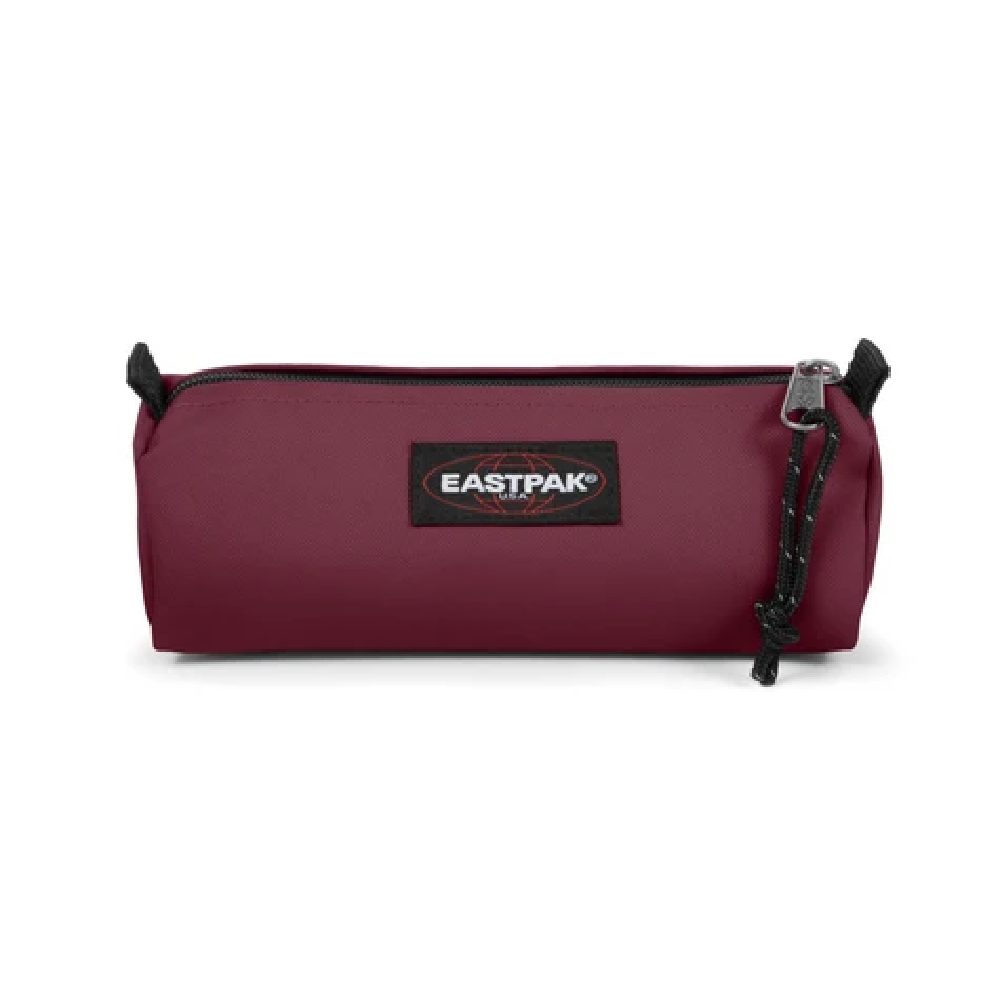 EASTPACK Benchmark Single Pencil Case - مقلمة مفردة عنابي بورغندي