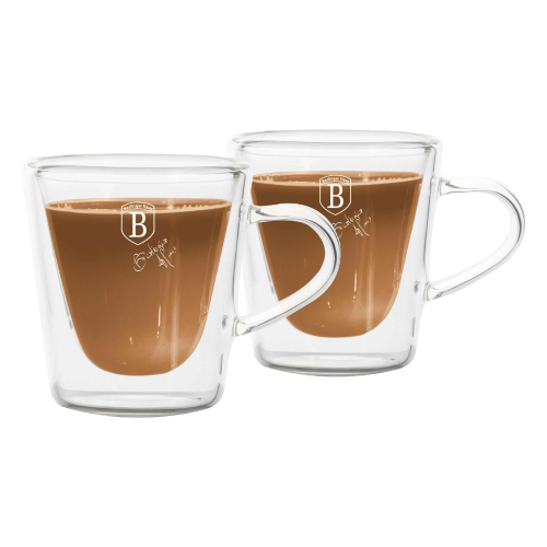 Berlinger Haus Glass Double Wall Espresso Cup Set 80Ml