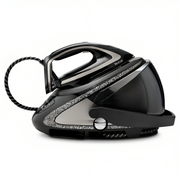 Tefal Pro Express Ultimate . . 8 Bar. Min. Min. Duriluim Airglide Auto Clean Soleplate. Scale Collector . Auto Off