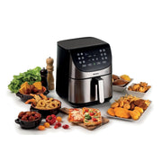 Ariete Digital Air Fryer 7L, Stainless Steel/ Pink Gold, 1800W