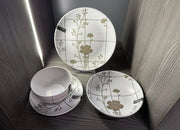Dorsh Flora Grey Stoneware Set 24 Pcs