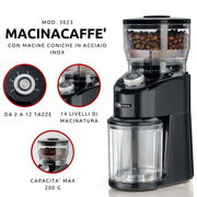 Ariete PRO Grinder, 14 Grinding Level, 200W, 200Gr