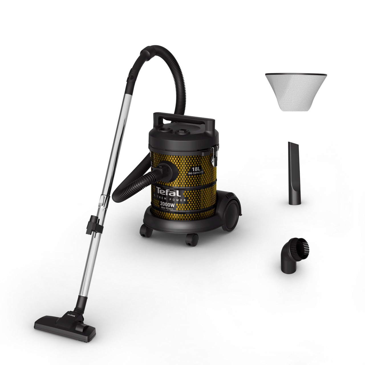 Tefal Drum X Power . . Bagless. Multi Surface Nozzle. Built In Dust Blower. Crevice Tool