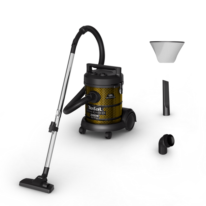 Tefal Drum X Power . . Bagless. Multi Surface Nozzle. Built In Dust Blower. Crevice Tool