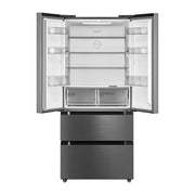 Midea 531L French-Door Refrigerator with No Frost & Quattro Inverter - Bru Steel