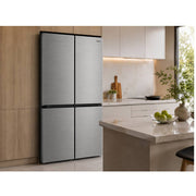 Midea 706L Four-Door Refrigerator with No Frost & Quattro Inverter - Bru Steel