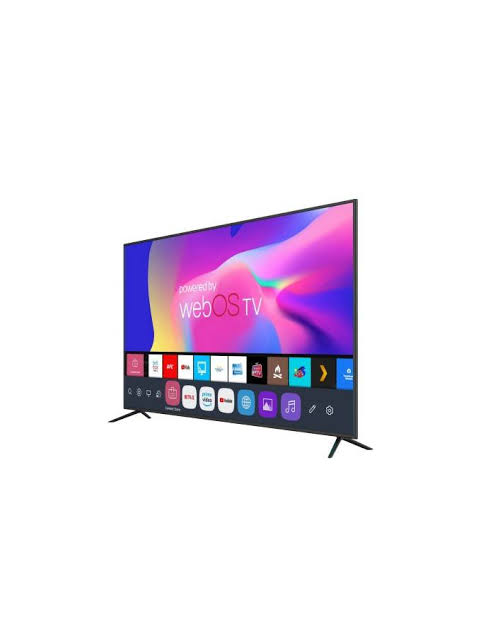 تلفزيون Campomatic QLED 50 بوصة بدون إطار 4K HDR ذكي مرخص من LG Webos قابل للتحديث بمعالج رباعي النواة
