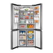 Midea 530L Four-Door Refrigerator with No Frost & Quattro Inverter - Bru Steel