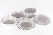 Dorsh Ripple Grey Porcelain Set 26 Pcs