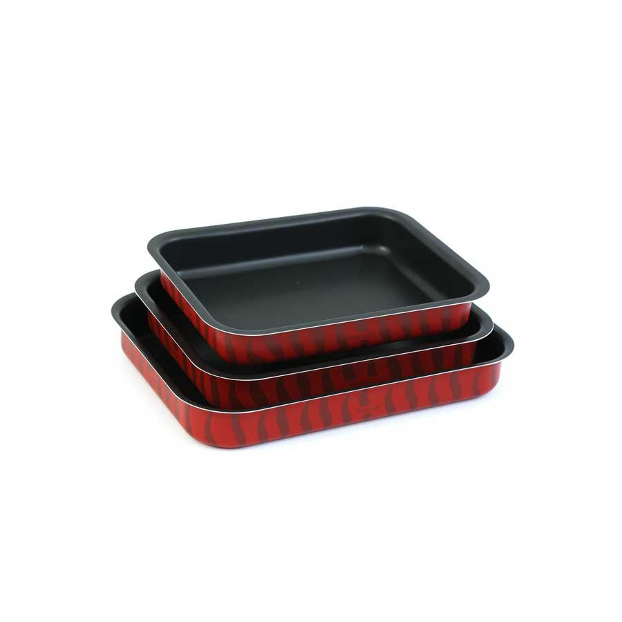Tefal Tempo Flame Ovenware - Set 3 Oven Dishes (31x24/37x27/41x29)