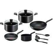 Tefal SUPERCOOK G6 SET 10pcs BLACK