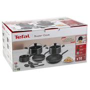 Tefal SUPERCOOK G6 SET 10pcs BLACK