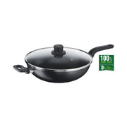 Tefal Cook Easy Black Wokpan 32 + Glass Lid