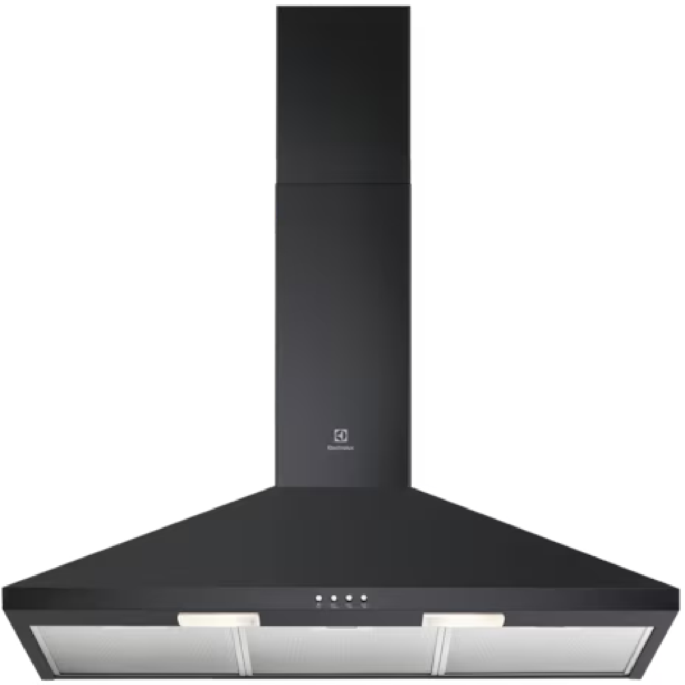 Electrolux 60cm UltimateTaste 300 Chimney Extractor Hood Black