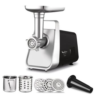 Moulinex مفرمة لحم HV3 1600 واط 3 شبكات 6 في 1