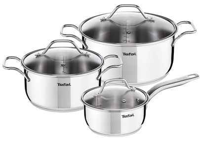 Tefal Intuition G6 SS - طقم 6 قطع (قدر صلصة 16+غطاء، قدر طهي 20/24+غطاء)